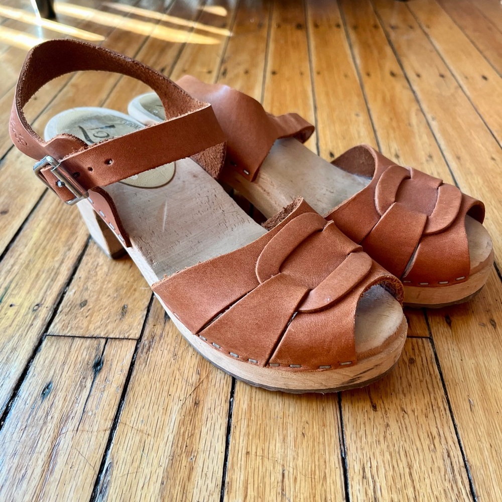 Lotta from Stockholm High Heel Peep Toe Clogs